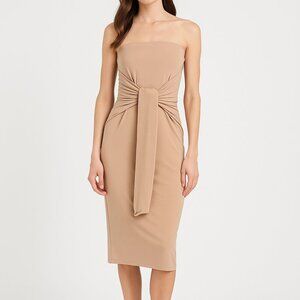 New Norma Kamali Tan All In One Multi Way Jersey Dress